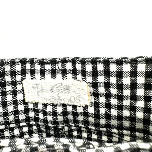 John Galt one size fits most/all black white gingham‎ print plaid mini skirt - Picture 3 of 4